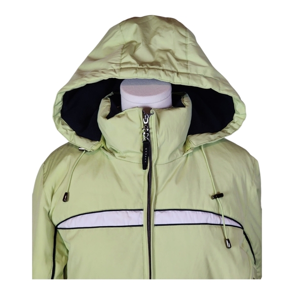 ZeroXposur Green Hooded Puffer Jacket M Down Blend Winter Coat Ski - Picture 6 of 16